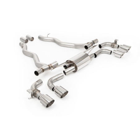 Sistema escape Cat-Back (aprobación EC) Milltek Sport BMW M5 G90/G99 (UK/EU Spec) - SSXBM1404