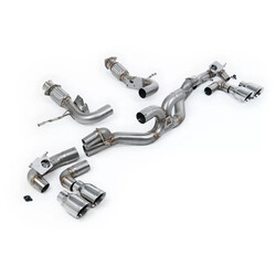 Escape cat-back Off Road Milltek Sport Chevrolet Corvette C8 (sin GPF) (20-), colas pulidas