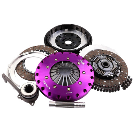 VAG varios, A3, Golf, León, Xtreme Performance 230mm Sprung hub Organic Twin Plate Clutch Kit Flywheel 1000Nm KVW23698-2A
