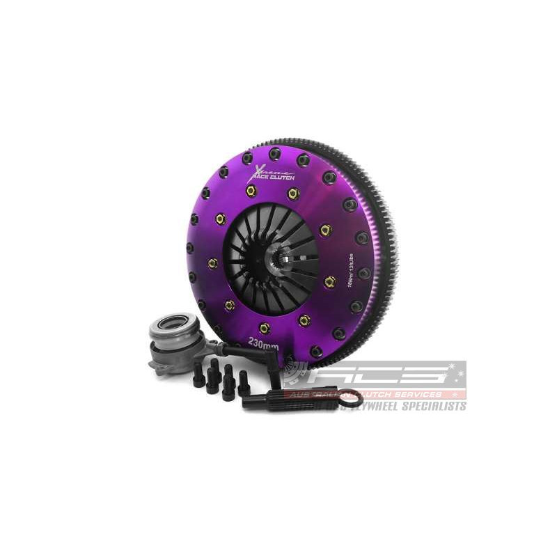 VAG varios, A3, Golf, León, Xtreme Performance - 230mm Rigid Ceramic Twin Plate Clutch Kit Incl Flywheel 1800Nm KVW23698-2E