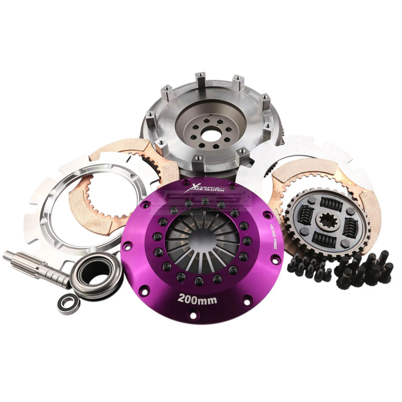 BMW M3 E36 3.0, 3.2, 325I Xtreme Performance - 200mm Sprung Ceramic Twin Plate Clutch Kit Incl Flywheel 1200Nm -  KBM20530-2B