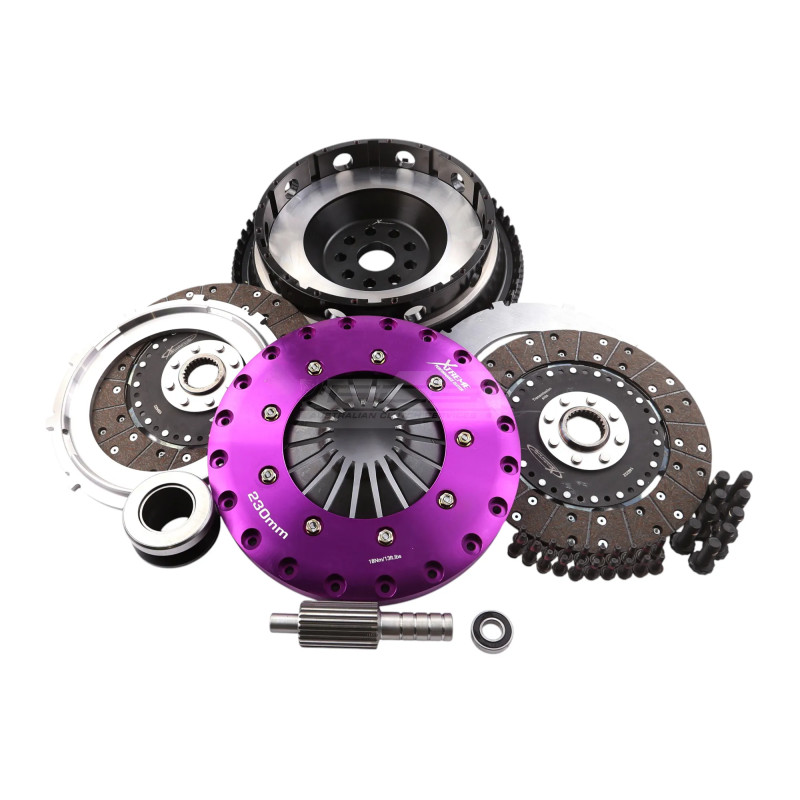 BMW M2 F87, M3 F80, M4 F82 Xtreme Performance - 230mm Organic Twin Plate Clutch Kit Incl Flywheel 1200Nm - KBM23560-2G