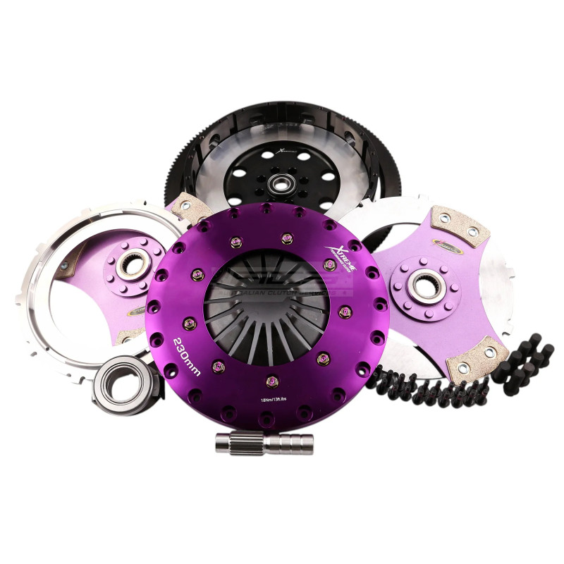 Honda Civic Type R FK2, FK8 y FL5 Xtreme Performance - 230mm Rigid Ceramic Twin Plate Clutch Kit Flywheel 1800Nm - KHN23537-2E