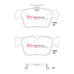 Audi RS3 8Y Kit de frenada eje trasero DBA Brakes (2x DBA42809S + 8850XP )
