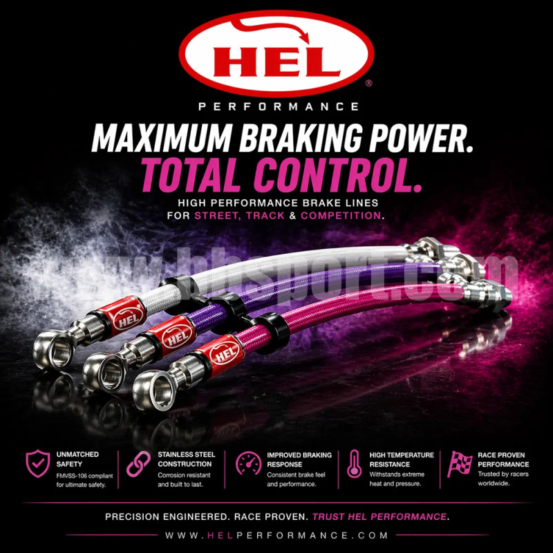 Set latiguillos frenos reforzados Hel Performance para todos los modelos