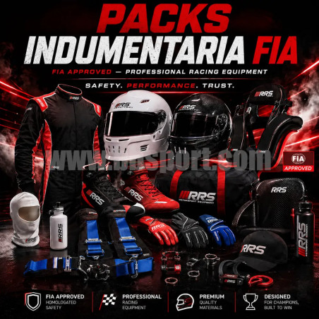 Packs de equipamiento homologados FIA y ofertas para pilotos de automovilismo