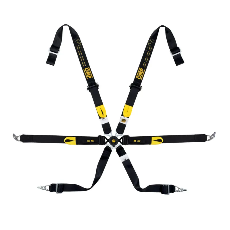 Arneses OMP FIA ONE 2″ WRC ENDURANCE PULL-DOWN BLACK