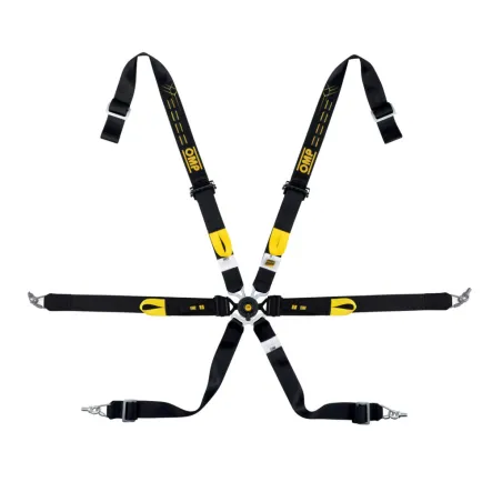Arneses OMP FIA ONE 2″ WRC ENDURANCE PULL-DOWN BLACK