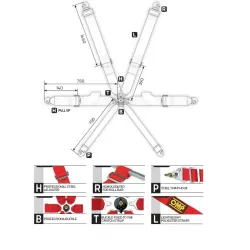 Arneses OMP FIRST 3″ PULL UP FIA 8853-2016