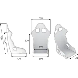 Asiento deportivo baket OMP TRS-X FIA 8855-1999