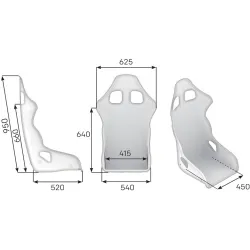 Asiento deportivo baket OMP TRS XL FIA 8855-1999