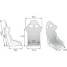 Asiento deportivo baket OMP TRS XL FIA 8855-1999