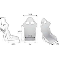 Asiento deportivo baket OMP TRS SKY FIA 8855-1999