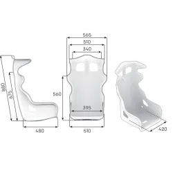 Asiento deportivo baket OMP RS-P.T.2 FIA 8855-1999