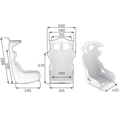 Asiento deportivo baket OMP HTE FIA 8855-1999