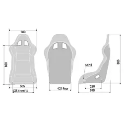 Asiento deportivo FIA fibra ultraligero Sparco EVO L QRT X