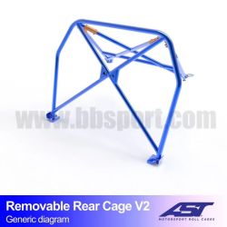 Arco Trasero Audi A1 (GB) 5-door Hatchback REMOVABLE REAR CAGE V2 AST Roll cages