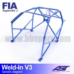 Arco de Seguridad HYUNDAI Coupe RD 3-door WELD IN V3 AST Roll cages