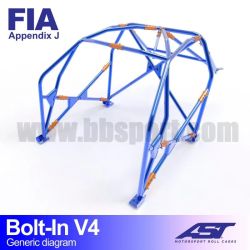 Arco de Seguridad Volkswagen Golf (Mk7) 5-door Hatchback 4Motion BOLT IN V4 AST Roll cages