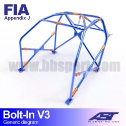 Arco de Seguridad SUBARU Impreza (GF8) 5-door Wagon 4WD BOLT IN V3 AST Roll cages