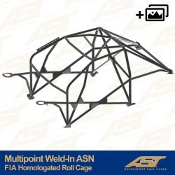 Arco de Seguridad con homologación FIA para RENAULT Clio III 3-door Hatchback MULTIPOINT WELD IN ASN AST Roll cages