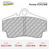 Set pastillas Ferodo Racing FCP1308 eje trasero para Porsche 718 Boxster/Cayman 982…, Audi Q7 4L y Volkswagen Touareg 7L