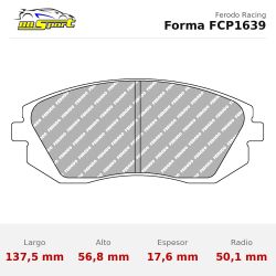Set pastillas Ferodo Racing FCP1639 eje delantero para Subaru BRZ MK1/Baja… y Toyota FT-86/GR 86 MK2…