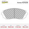 Set pastillas Ferodo Racing FCP1639 eje delantero para Subaru BRZ MK1/Baja… y Toyota FT-86/GR 86 MK2…