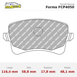Ferodo FCP4050H – forma FCP4050, medidas