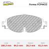 Set pastillas Ferodo Racing FCP4433 eje delantero para Volkswagen Arteon Shooting Brake 3H7/Golf 6… y Audi A3 8V/A3 8Y…
