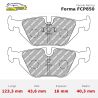 Set pastillas Ferodo Racing FCP850 eje trasero para BMW Serie 3 E36/Serie 5 E39…, Citroën Evasion/Synergie y Lancia Zeta