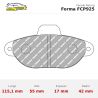 Set pastillas Ferodo Racing FCP925 eje delantero para Lancia Y/Y10