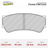 Set pastillas Ferodo Racing FRP3103 para pinzas Brembo