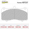 Set pastillas Ferodo Racing FRP3147 para pinzas AP Racing