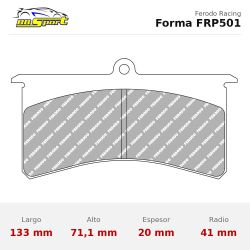 Set pastillas Ferodo Racing FRP501 eje delantero para Opel Adam