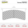 Set pastillas Ferodo Racing FRP501 eje delantero para Opel Adam
