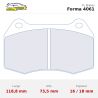 Set pastillas CL Brakes 4061T18 eje delantero para Nissan 350Z Z33/Skyline R32…, BMW M5 E34 y Maserati 3200/4200