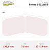 Set pastillas CL Brakes 5011W50T20 eje delantero para Ferrari 360 y Ferrari 360 Challenge