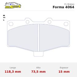 Set pastillas CL Brakes 4064 eje delantero para Toyota Land Cruiser