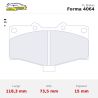 Set pastillas CL Brakes 4064 eje delantero para Toyota Land Cruiser