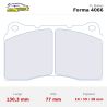 Set pastillas CL Brakes 4066T15 eje delantero y trasero para Mitsubishi Lancer EVO 4-5-6/Lancer EVO 7-8-9 y Alfa Romeo GTV