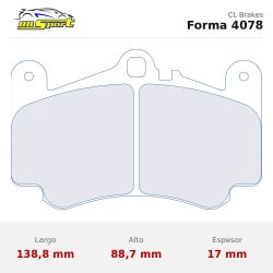 Set pastillas CL Brakes 4078 eje delantero para Porsche 911 996/911 997