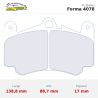 Set pastillas CL Brakes 4078 eje delantero para Porsche 911 996/911 997