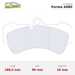 Set pastillas CL Brakes 4080 eje delantero para Porsche Cayenne 9PA