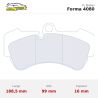 Set pastillas CL Brakes 4080 eje delantero para Porsche Cayenne 9PA
