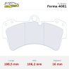 Set pastillas CL Brakes 4081 eje delantero para Porsche Cayenne 9PA