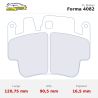 Set pastillas CL Brakes 4082 eje delantero y trasero para Porsche 911 996/Boxster 986