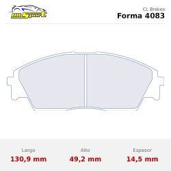 Set pastillas CL Brakes 4083 eje delantero para Honda Civic MK4 ED-EF