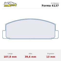 Set pastillas CL Brakes 4137 eje trasero para Mazda RX-7 FD