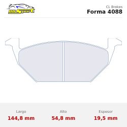 Set pastillas CL Brakes 4088 eje delantero para Volkswagen Polo
